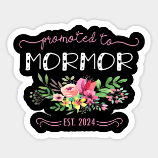 Promoted To Mormor Est 2024 New Grandma Mother Day Sticker